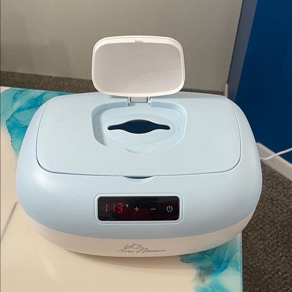 Blue and White Wipe Warmer - Picture 3 of 4